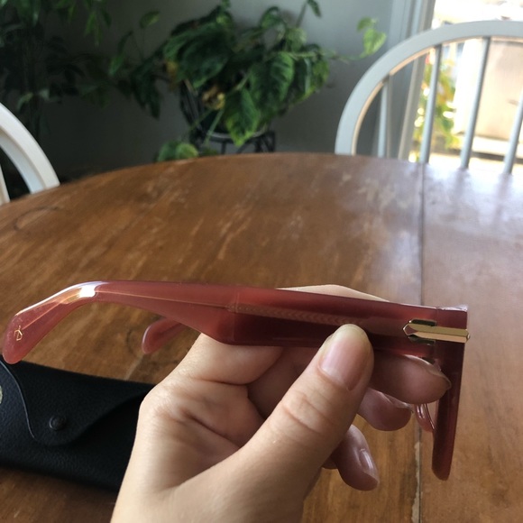 Rag & Bone Isa 50mm Round Sunglasses in Red Brown - Picture 5 of 12